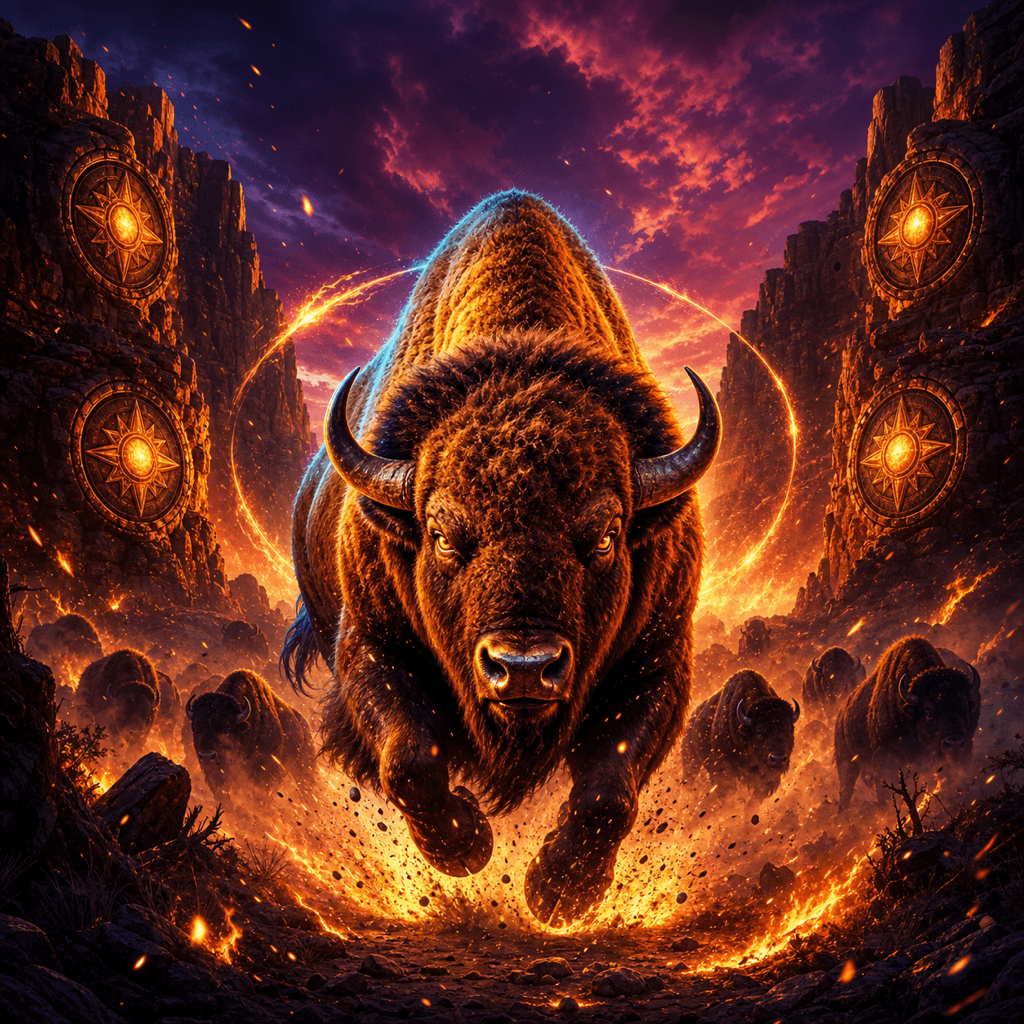 Bison Fire Charge themed artwork
