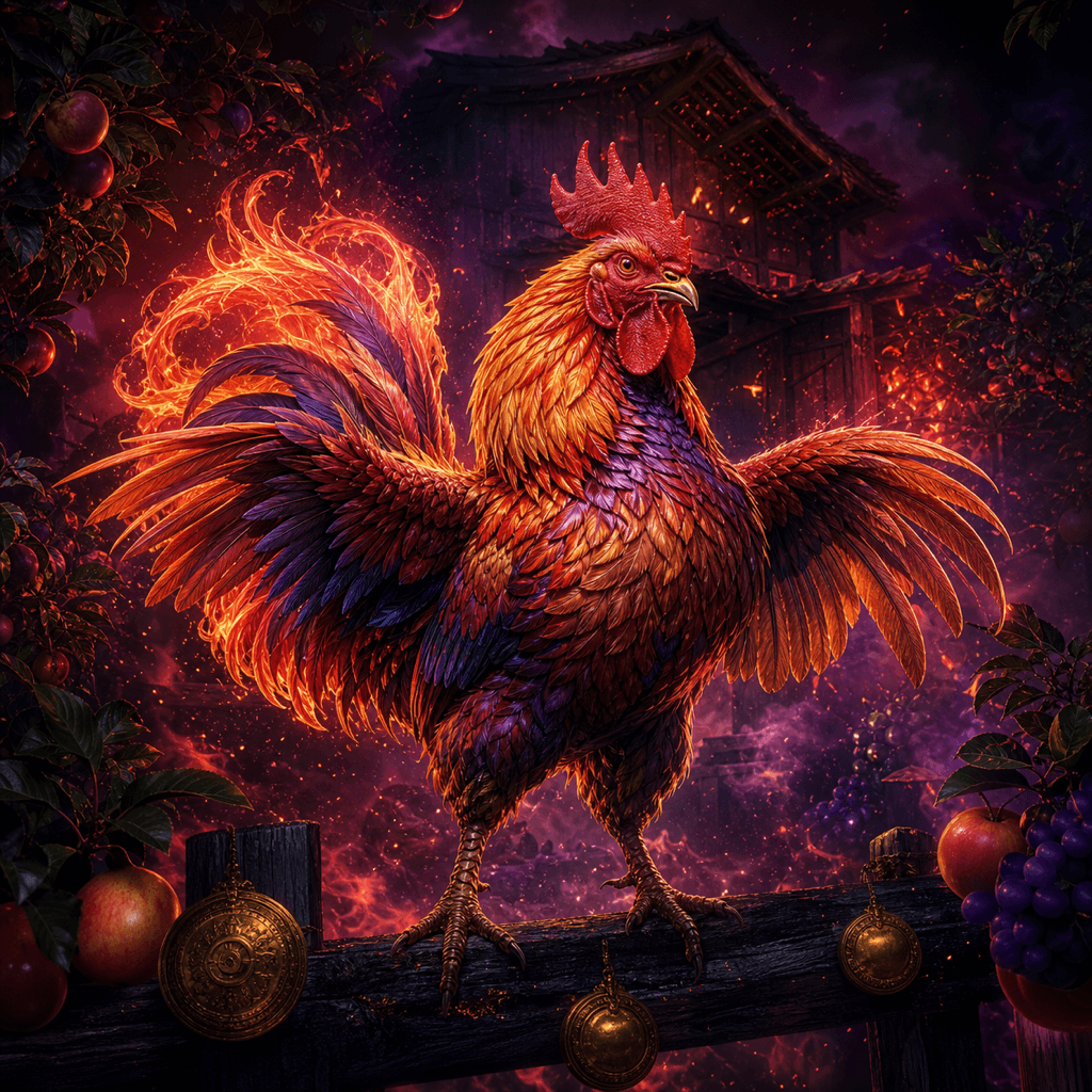 Chicken Fire themed artwork