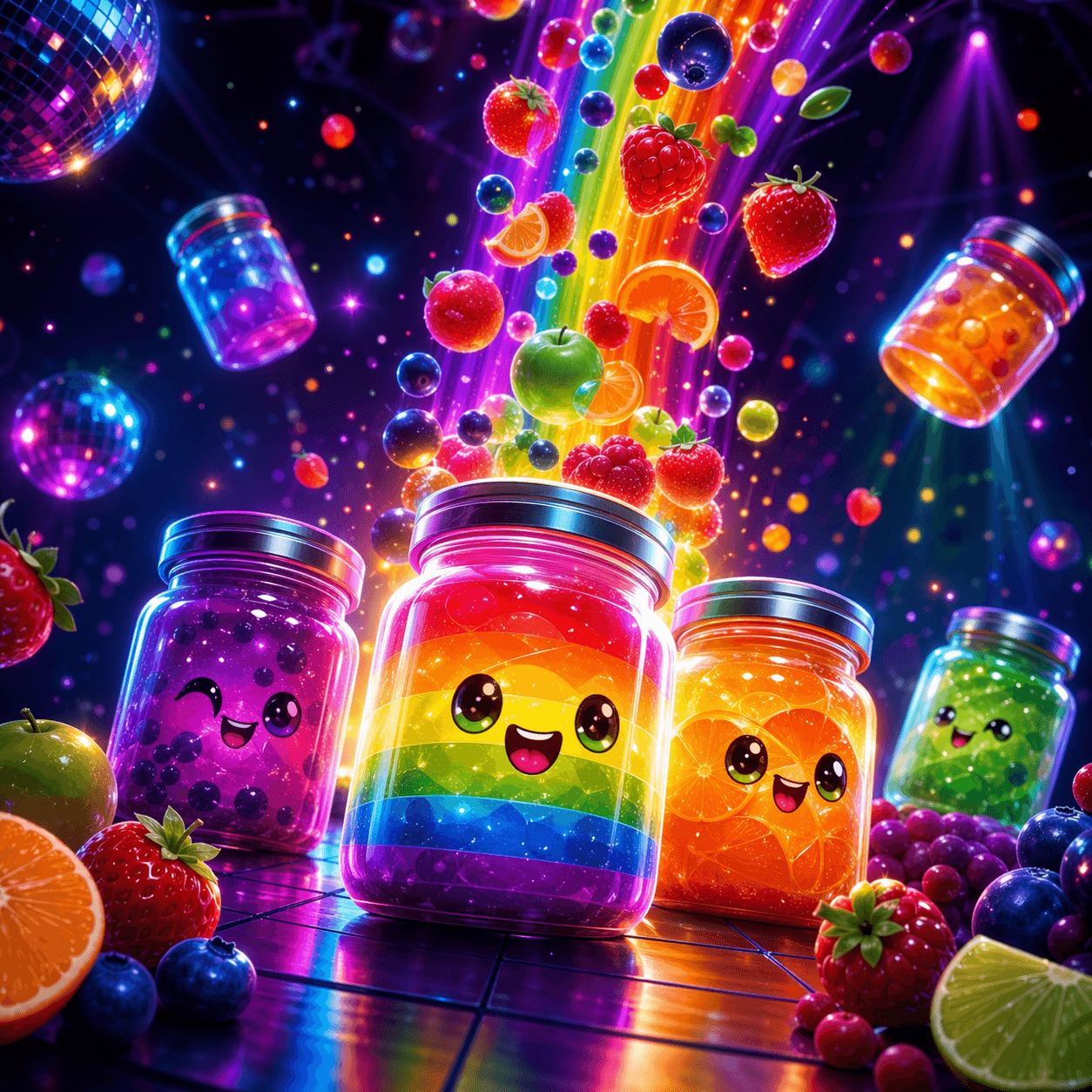 Jammin' Jars themed artwork