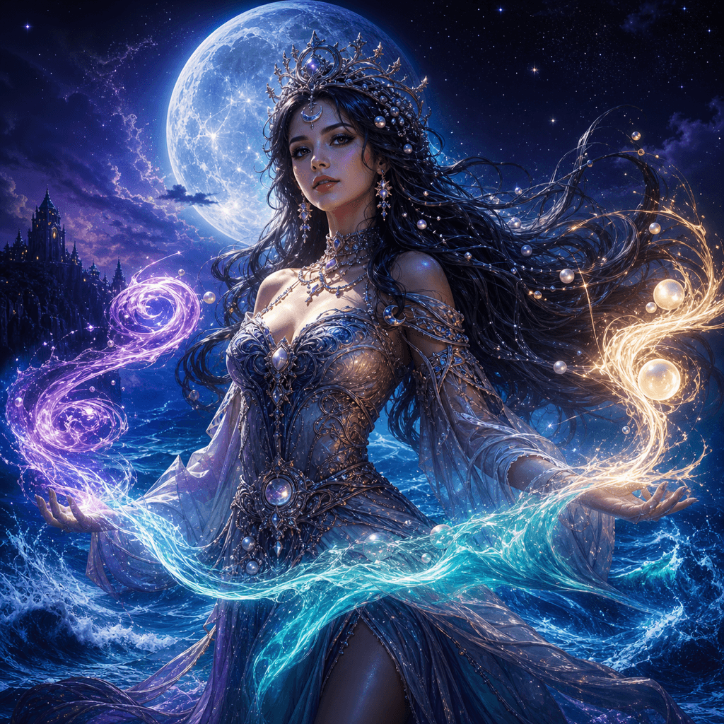 Luna Princess Link&Merge themed artwork