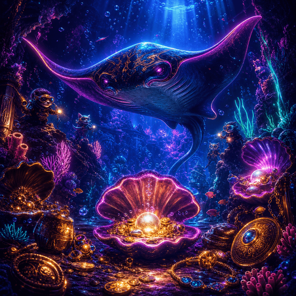 Manta Mayhem themed artwork