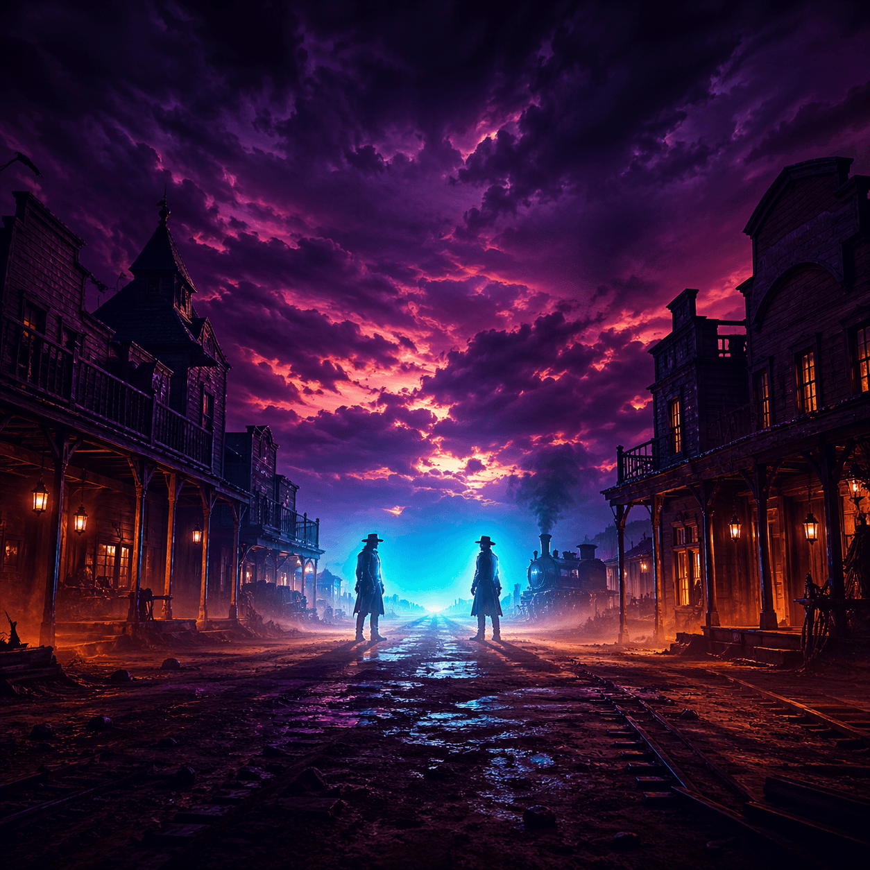 Wanted Dead or a Wild themed artwork