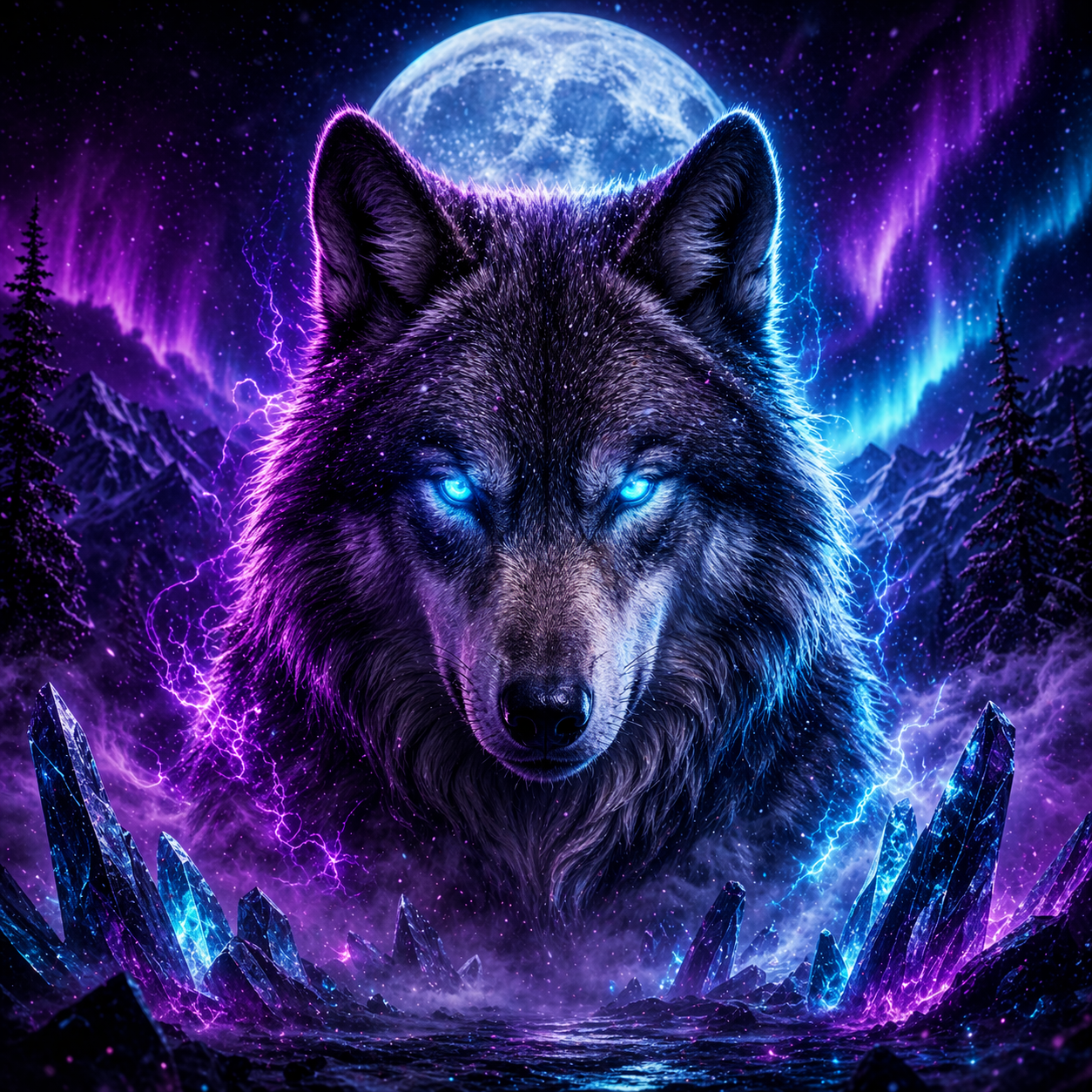 Wolf Power Megaways themed artwork