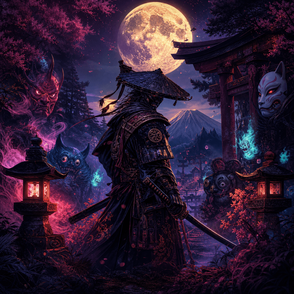 Yokai themed artwork