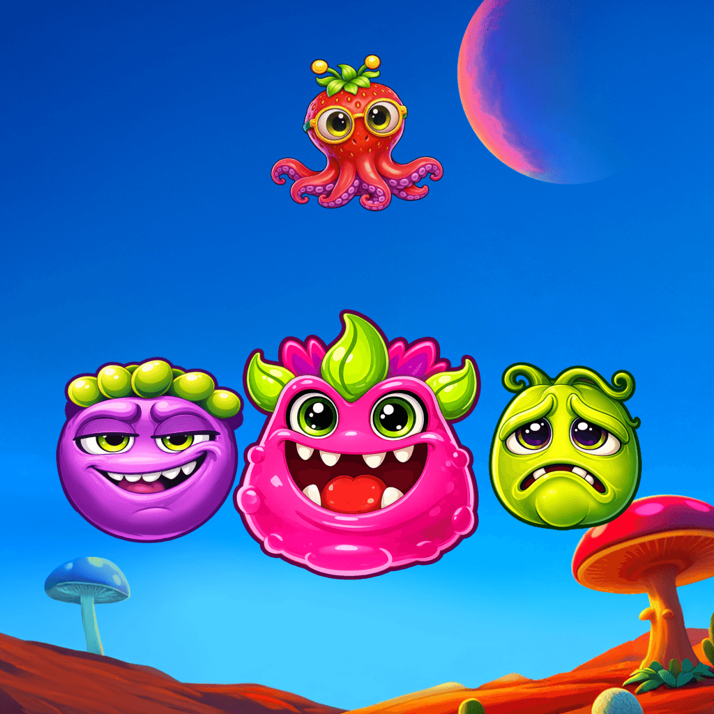 Alien Fruits 3 themed artwork