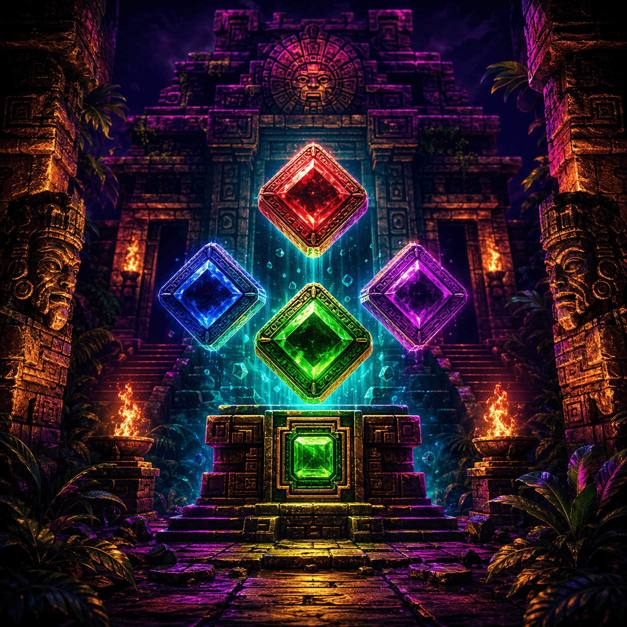 Aztec Gems themed artwork