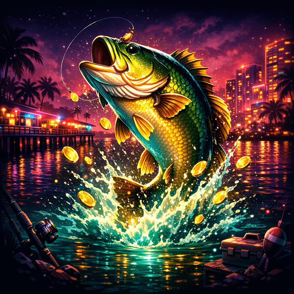 Bigger Bass Bonanza themed artwork