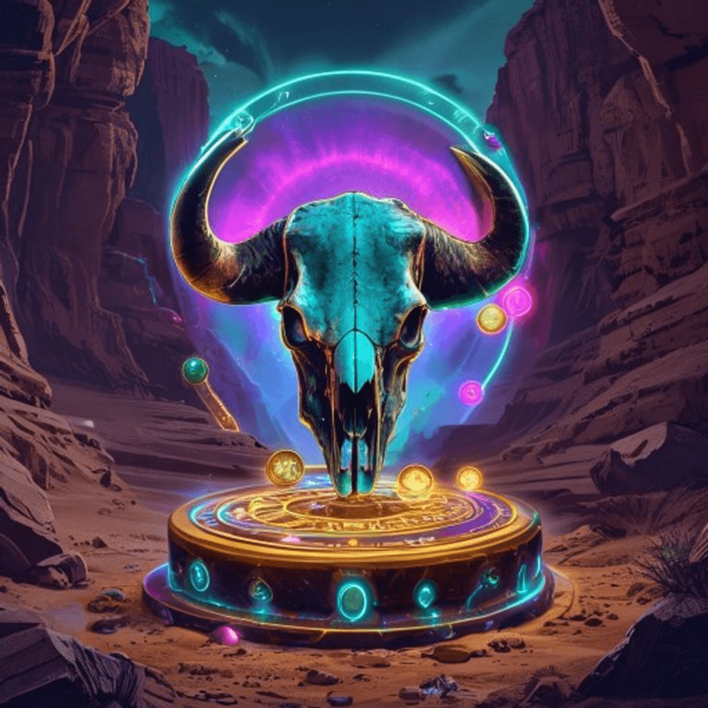 Buffalo Hold and Spin themed artwork