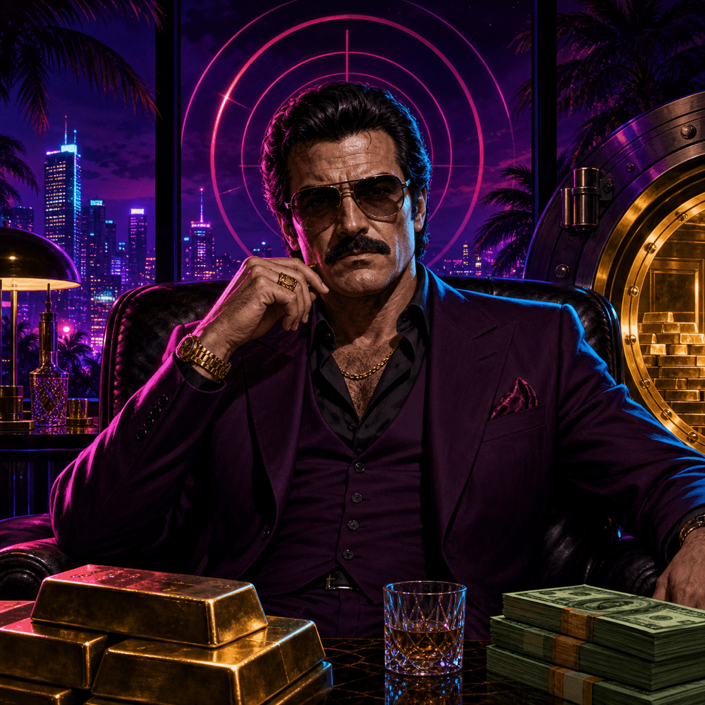 Crime King 1000 themed artwork