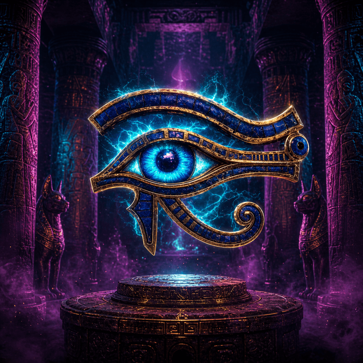 Eye of Horus themed artwork