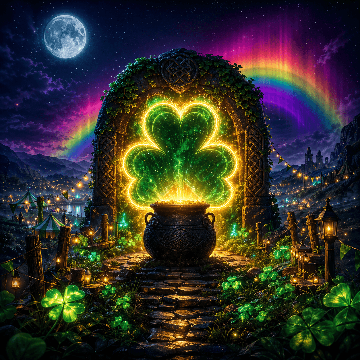 Gold Party themed artwork