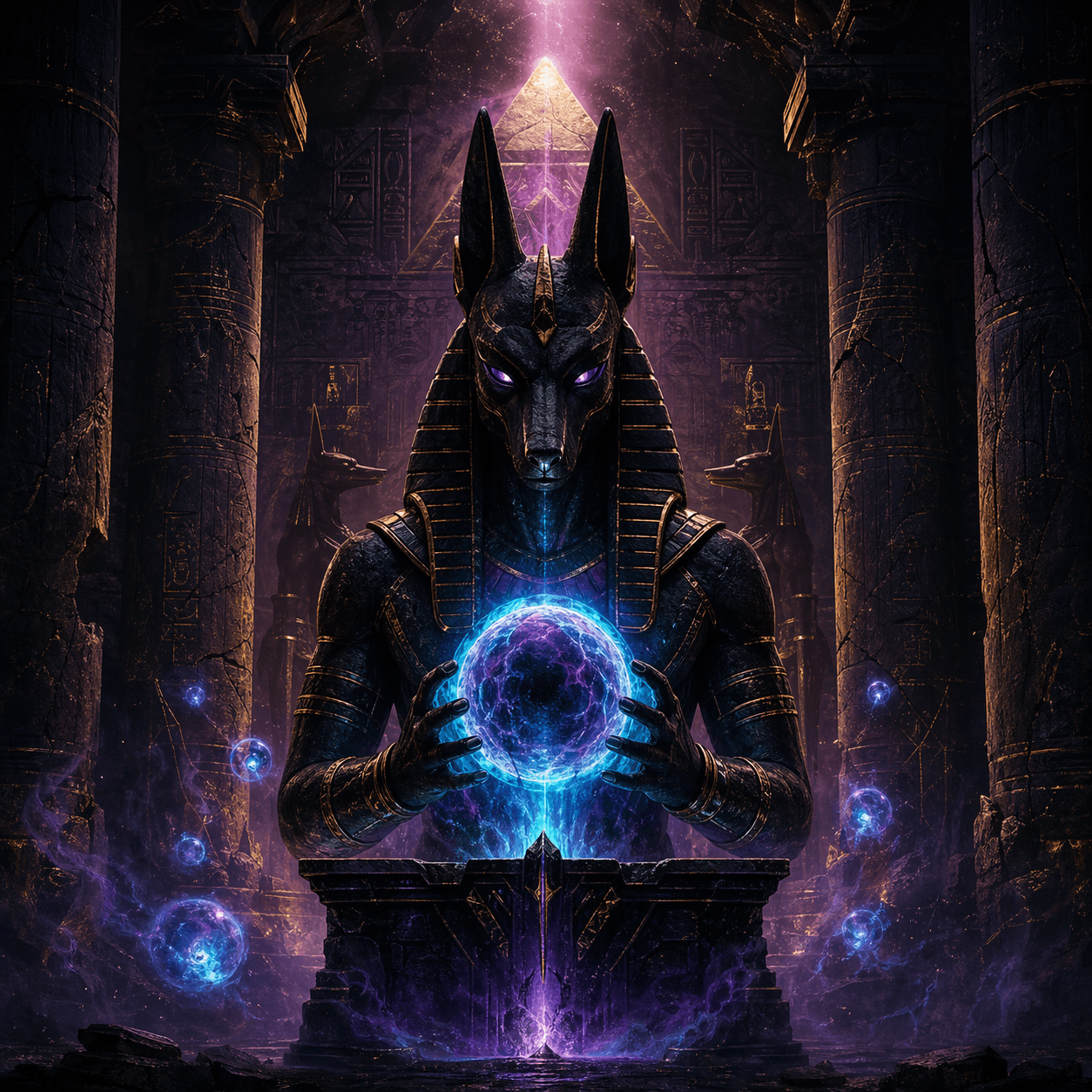 Hand of Anubis themed artwork
