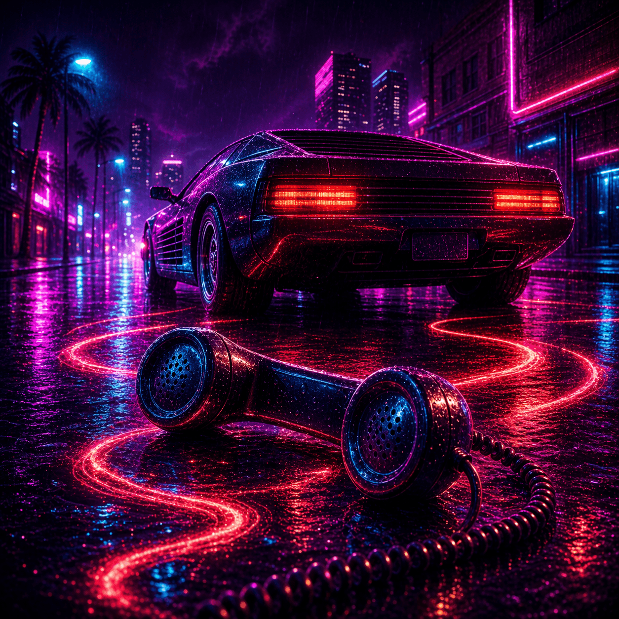 Hotline themed artwork