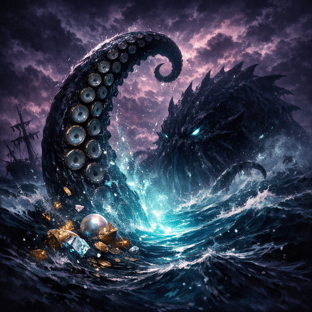 Release the Kraken themed artwork