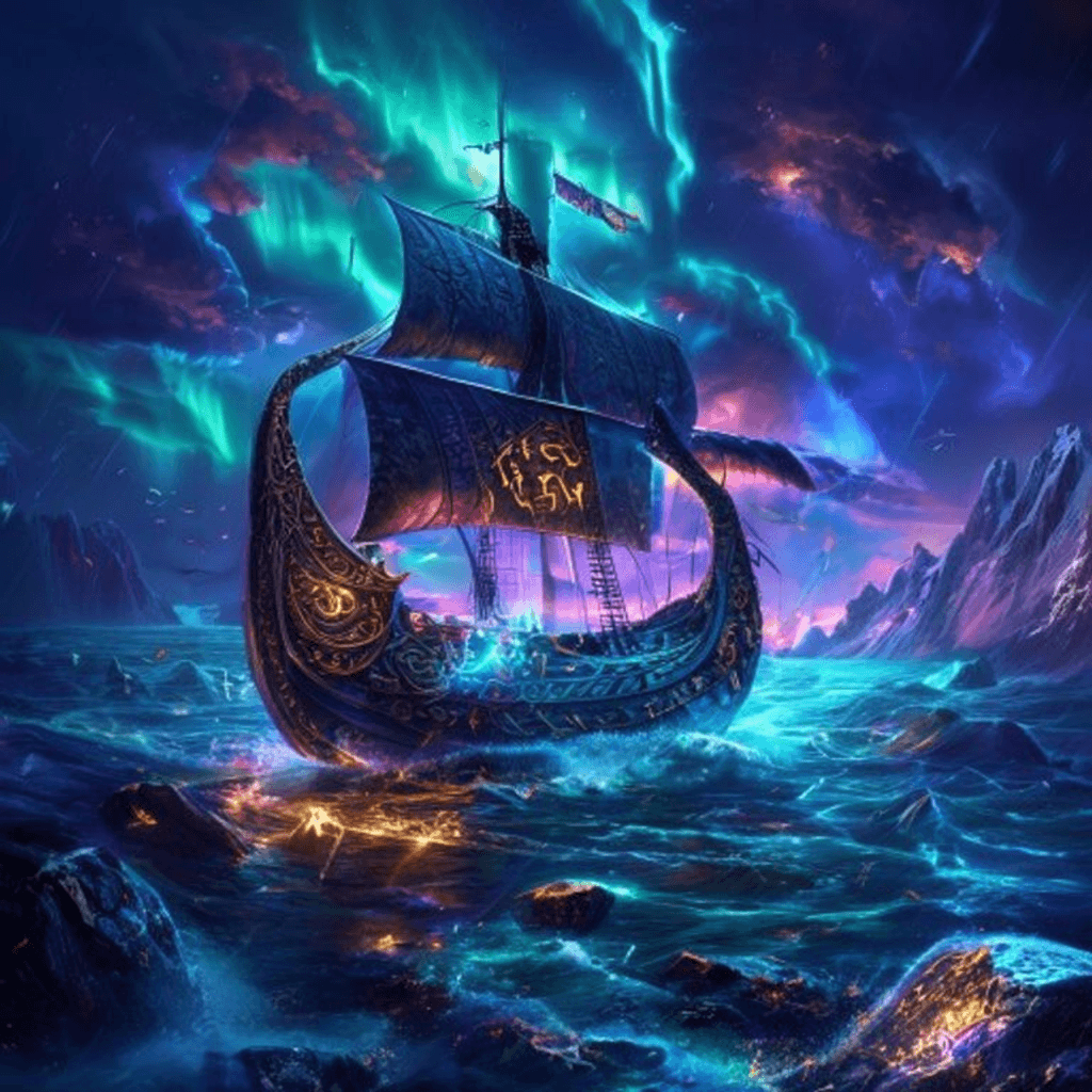 Vikings Go Berzerk themed artwork